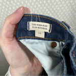 Madewell Dark Wash The High Rise Slim Boyjean Photo 4