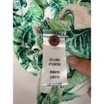 Margaritaville Womens Island reserve palm print button down croped tie waist Green Photo 1