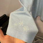 Breckenridge Vintage penguin Christmas cafe embroidered shirt Photo 3