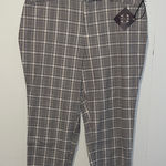 Ava & Viv NWT  Ankle High Rise Fitted Hip & Thigh Comfort Waist Plaid T25 Photo 0