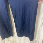 Ralph Lauren Silk Linen Trousers NWT Size 8 Navy Wide Leg Comfortable Chic Flowy Photo 1