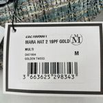 NEW Maison Michel Paris Mara Tweed Bucket Hat Golden Multi Blue White Size M Size M Photo 12