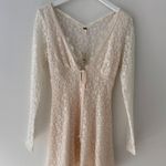 Free People White Lace Mini Dress Photo 5