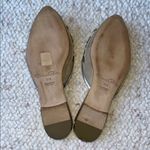 Oscar de la Renta Calista Mesh Beaded Floral Mule Slides Sandal Silver Gold 37.5 Photo 6