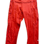 Lululemon  ATHLETICA LW6BCUS FAST AND FREE SIZE 6 BURNT ORANGE LEGGINGS Photo 0