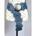 8 Other Reasons  Montana Stallion Belt Studded Blue Denim 43" Photo 3