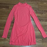 ZEYNEP ARCAY pink turtle neck longsleeve Backless Mini Jersey Dress IT 42 (US 6) Photo 14