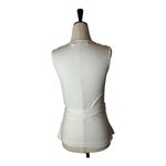 Diane Von Furstenberg Diane‎ Von Furstenberg Shirt Women XS White Knit Sleeveless Wrap Top Luxury Photo 1