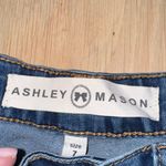 Ashley Mason Medium Wash Jeans Button Fly Size 7 Photo 2