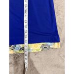 Talbots Women's Petite Dress 1X Blue Sleeveless Floral Hem Trim Casual & Office Photo 6