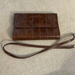 Vintage Caramel Brown Eelskin Crossbody Bag/Clutch Photo 12