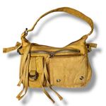 Vintage Y2K Canvas Shoulder Purse Bag Sand Beige Tan Khaki Pockets Flaps Photo 2