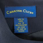 Charter Club Navy Blue Sleeveless High Neck Mini Dress Pencil Dress Size 8 Photo 2