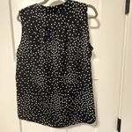 Black And White‎ Polka Dot Size Medium Sleeveless Dress Tank Blouse Photo 3