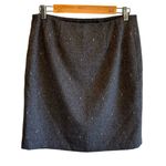 J. McLaughlin  Gray Diamond Print Wool & Cashmere Pencil Skirt - size 6 Photo 1