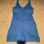 Women's Seamless Short Bodysuit Blue Photo 1
