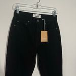 Reformation NWT  Julia High Rise‎ Cigarette Jean In Black Ripped Knee Size 24 Photo 2