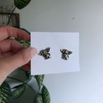 Vintage 80s Guardian Angel Dog with wings set of 2 Gold Photo 0
