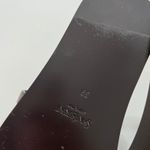 Saint Laurent  Culver Flat Sandal in‎ Ultra Dark Brown Photo 6