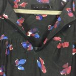 Hatch Maternity Tunic Dress One Size Black Floral Oversized Long Sleeve Mini Photo 4