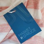 Market & Spruce  Pink and White Striped Top NWT Size XS Petite Pink Tee Stripes Photo 6