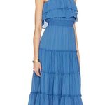 1. State  x Revolve Strapless Ruffle Tiered Dress in Capris Blue, Size M New w/Tag Photo 3
