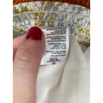 Paper Crane  White Gray and Yellow Two Piece Crop Top Wide Leg Set Size M Photo 6