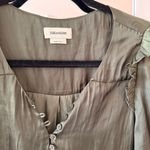 Zadig & Voltaire Women’s Zadig and Volitaire Short Sleeve Blouse Size Medium Green Photo 1