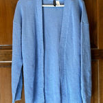 Divided H&M  Sweater Women's Size XS Long Sleeve Open Front Cardigan Light Blue Photo 0