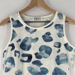 iLinen Lifestyle 100% European‎ Linen Leopard Print Sleeveless Dress Pockets White Size XS Photo 2