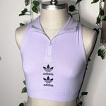 Adidas Quarter Zip Cropped Tank Photo 1