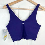 Zella Women's Purple Medium Support Athletic Tank Crop Top Size S with Shelf Bra Photo 2