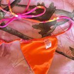 rj swim orange and pink tie dye triangle bikini top Photo 4