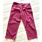 prAna  Legging Medium Maroon Red Crop Pants Yoga Workout Wide-Leg Photo 3