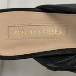 Avec Les Filles JOELLE Mule Heels Sz 8 Black Suede & Mesh Stiletto Heel Photo 3