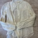 Love Shack Fancy  Ronda Lace Inset Cotton Blouse size xs Photo 1