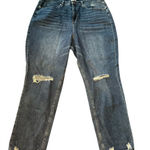 BP Women's Distressed Straight Blue Jeans Medium Wash size 20 Photo 0