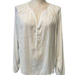 Rag Poets  white oversized blouse sz XS Photo 0
