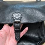 Patricia Nash Black Leather London Saddle Bag Heritage Crossbody Authentic Photo 13