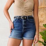 Kancan Robbie High Rise Mom Fit Shorts Photo 2