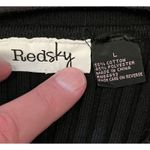 Redsky Sweater Womens Large Black Ribbed Knit Lace Up Grommet Long Sleeve Corset Photo 4