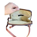 Crossbody Natural GENUINE Leather Purse Navy Blue Small Crossbody bag Photo 3