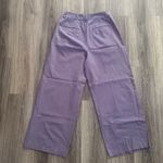 Madewell Purple Wide Leg PantsThe Harlow Linen Blend High rise Pleated Front 8 Photo 1