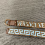 Versace Beige and White Reversible Belt Photo 3