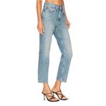 RE/DONE 70's Stove Pipe Straight Leg Jeans in Cool Medium Blue Photo 2