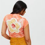 The Ragged Priest NWT  Love Tie-Dye Tee Floral Lettuce Trim Sz S Urban Outfitters Photo 2