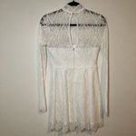 Lulus  Gorgeous Attraction White Lace Structured Long Sleeve Mini Dress Size S Photo 5