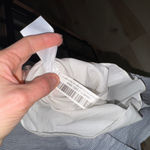 Quince NEW  100% European Linen Scoop Neck Midi Dress pinstripe adjustable straps Photo 7