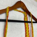 Shoreline S/M Boho Crochet Halter Dress Yarn Beach Summer Resort Vacation Y2K Photo 2