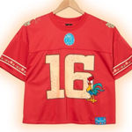 Disney  Moana Hei Hei Women's Cropped Football Jersey Photo 0